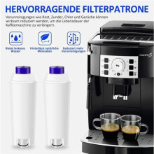 6X DLSC002 Soft Water Filter 50L for DLSC002 Coffee Machine, Compatible with ECAM ESAM