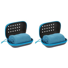 2X Quick-Dry Cooling Towel with Waterproof Storage Box for Sports, Outdoor Activities & Fitness,High Quality Towel