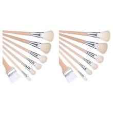 14X Acrylic Paint Brushes Set,Blending Brushe for Card Making Stencil Acrylic Oil Gold Foil Watercolor Artist Paint