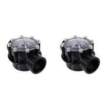 2X 7235 1-1/2-Inch to 2-Inch Check Valve for Straight Through Flow for Pool and Spa 180-Dgree