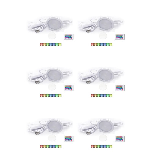 6X DIY Model for Led Lamp Kit,Bright Light -Efficient Custom Lighting Project Multicolor Led Light Parts