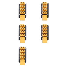 5X 200A Stromverteilerplatine, 4 Kanäle, XT60-Stecker, Stecker, Buchse, 45 X 23 mm, PCB-Schweißplatine für RC-Car