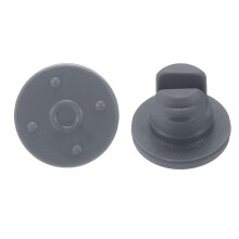 7.5 mm/0.3 Inch Vials Rubber Stoppers, 2000 Pcs Two Legs Butyl Rubber Bottle Stopper Self-Healing Injection Seal