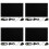 4 Set 7 Inch Portable Display IPS 1024x600 LCD -Compatible VGA AV Input  Type C Power in 1