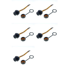 5X Waterproof IP67 IP68 Type C Female to Male PFC Flat Cable 3.1 Threaded Type Type-C 3.1