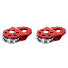 2X 6T Snatch Block Towing Pulley for UTV Tractor Heavy Duty Winch for Reliable Synthetic Rope