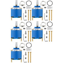 5 Sets 46 mm Kraancartridge, Vervangende Kraancartridge voor Grohe 46048000 Eengreepskraan en Wastafelkraan