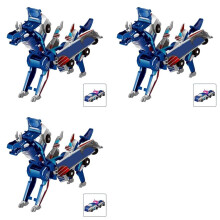 3X Magic Transformation Super Combination Car Toy 2 in 1 Kids Magnetic Collision Transforming Car Diy Toy Gift A