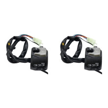 2X for GSX Handle Bar with Passing Universal Left Side Horn Electric Start Double Flash Light