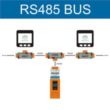 2X RS485T RS485 T-Shaped Connector RS485 BUS T-Shaped Connector 4-Pin 3.96mm Interface for M5Stack PLC PLC-M12 Base26
