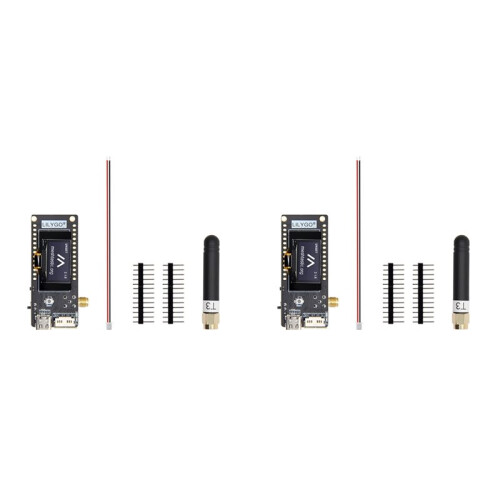 2X LILYGO T3S3-LR1121/2.4G V1.2 ESP32-S3 LoRa2.4G SX1280 Equipado com Módulo de Placa de Desenvolvimento OLED de 0,96 Polegadas