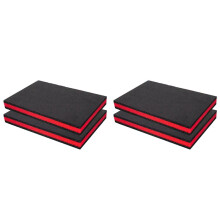 Toolbox EPE Foam, Cuttable Polyurethane Foam Sheets,Toolbox Organization & Shock-Absorbing Foam 400x330x25mm,4PCS