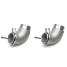 2X Turbo Pipe Enlarged Diameter Turbo Pipe 90 Degree Elbow Pipe for S3 A3 MK7 EA888 Engine