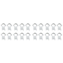 20pcs KU High-Frequency  Clamp LNB Bracket for Satellite Dishes 20mm Plastic Bracket for Multiple Dish Sizes