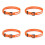4X Rhinowalk TPU Plastic Elastic Scale Strap with Clip Safety Rubber Cargo Strap Compact Tie High Strength Strap Orange 2