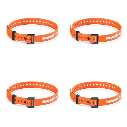 4X Rhinowalk TPU Plastic Elastic Scale Strap with Clip Safety Rubber Cargo Strap Compact Tie High Strength Strap Orange 1