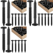 Vinyl Shutter Fasteners for Window Outside, Plastic Shutter Screws Exterior Window Shutter Pin Pegs 78PCS
