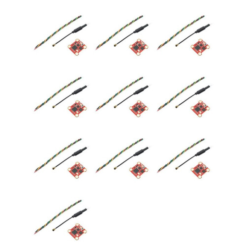 10X 5.8G 400mW VTX 40CH Analog Video Transmitter Adjustable Power VTX Support TBS Protocol for FPV RC Drone