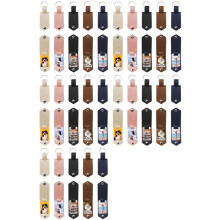 50 PCS Metal Sublimation Blank Keychains with Leather Cover, PU Leather Heat Transfer Key Chains