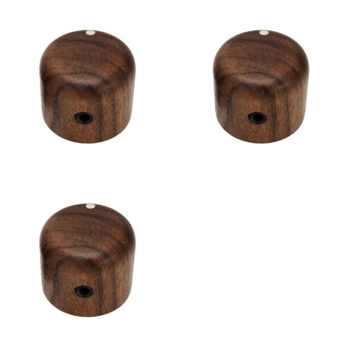3X Gitarrkontrollratt för Potentiometer Timbre och Volymhastighetskontrollknappar Gitarrbytesdelar Rosenträ