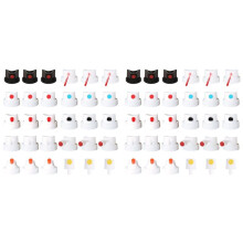60PCS Spray Paint Caps & Nozzles Kit,Adapter Set for Female Cans,Spray Can Nozzle,Artist-Grade Spray Control Kit