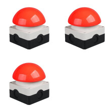 3X Emergency Stop Foot 1NO+1NC Mushroom Button Waterproof Self-Reset Manual Foot A