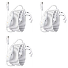 3X AMVR 18W Rechargeable VR Link Cable for Quest 3/3S /2 /Pro Fast Charging Type-C USB Cable for Pico4 /Ultra