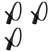 3X TONYON Zip Tie Lock 3-Digit Adjustable Cable Lock, for Bike Rack, Motorcycle Helmet, Skateboard, Skis