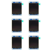6pcs 1.5 Inch 4PIN OLED Display Screen Module SH1107 Drive IC 128x128 IIC I2C Interface for 51 STM32 P22101