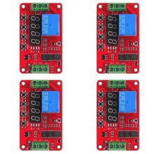 4X  12V 1 Channel Relay Module FRM01 Multifunction Relay Loop Delay Timer  Self-Locking Timing Board