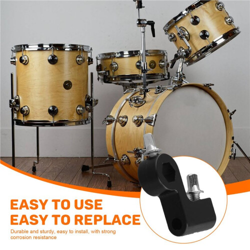 2X Drum Jazz Drum Single Pedal Step Hammer Mounting Assembly Parts Step Hammer Accessories Black