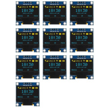 10pcs 0.96 Inch OLED Display Screen Module I2C IIC 128x64 SSD-1306 LCD Screen 3.3V-5V  Yellow for ESP32 ESP8266