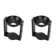 2X Metal Tripod Bowl Riser Versatile Aluminum Alloy Hi-Hat Riser with 100mm Bowl Adapter for Photography Tripod