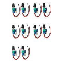 10PCS DC12V 4 Pin PWM Fan Speed Controller Board with Knob  Electrical Equipment Governor for Computer Case Fans