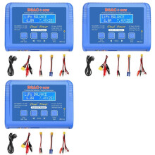 3X B6AC 80W Lipo Battery Charger RC Balance  Charger for 1S-6S LiPo Life Li-Ion 1-15S NiCD NiMH PB Battery EU Plug