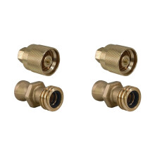 4X RE7141F RE7141M Forklift Propane Tank Connector Female Male Connection Fitting Adapter Valve Thread