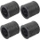 4Stück 500M 50Lb Bunte 4 Stränge Multifilament Pe Braid Angelschnur (Schwarz) 1