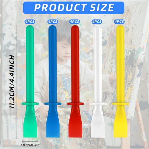 60 Pcs Glue Spreader Tool Set - Plastic Glue Brush Applicators, Glues Sticks Applicator, Durable-Easy-to-Clean Brushes 2