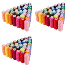 Fil de Couture de 90 Bobines, 250 Verges Chacune Fils de Bobine Assortis Fils de Couture Bobines de Bobine de Fil Colorée pour Machine à Broder