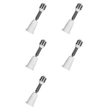 5X E27 to E27 Flexible Extension Adapter LED Light Bulb Lamp Holder Extendable Socket Converter Wall Base Screw Holder