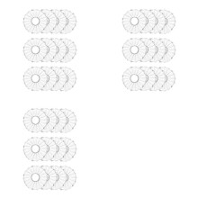 Glass Bobeches for Candlestick Holders,36 Pcs Ribbed Candle Drip Protectors Candle Rings for Tapers, Candle Drip Catcher