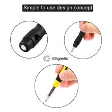 6Pack 4 in 1 Pocket Screwdriver Portable Multi-Purpose Screwdriver Eyeglass Repair Screwdriver Home Repair Screwdriver