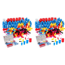 500 Pcs Rubber Plugs Silicone Tapered Plug Kit 1/15In to 1In High Temp Stoppers for Coating, Hole, Painting Protection