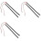 6 X String Lights 15 LED Strips 30 cm Red Light Chain 12V 1