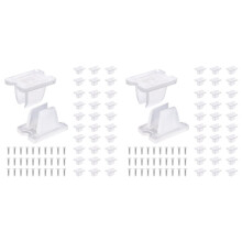 60PCS LED Strip Mounting Clip Rope Light Clips Neon Rope Light Mounting Brackets with Screws for 5-6mm Wide Lights