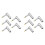 10Pcs Right Angle 6.35mm 1/4 Inch TS Mono Plug, Connector for Guitar, Speaker, Microphone Cable 1