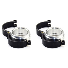 2 Set 3Inch Aluminum Quick Release V Band Clamp 32516 Pinless HD Clamp for Intercooler Pipe Clamp Throttle