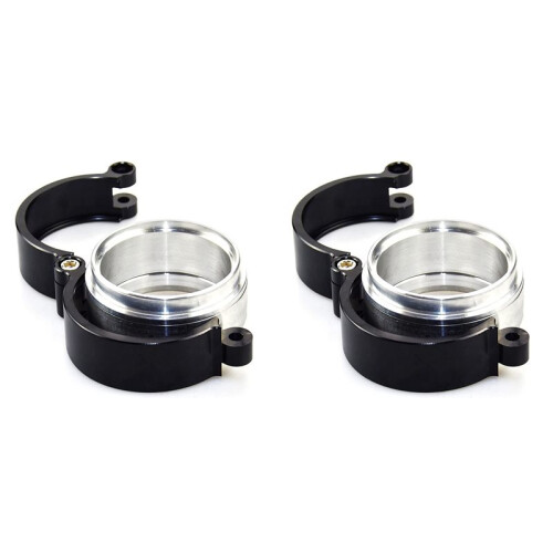 2Conjunto Braçadeira de Alumínio de Liberação Rápida em V de 3 Polegadas 32516, Braçadeira HD Sem Pino para Tubo de Intercooler e Borboleta de