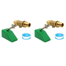 2pcs 1/2Inch Float Valve,Brass Water Float Valve for Water Tank,Float  Valve with Adjustable Arm