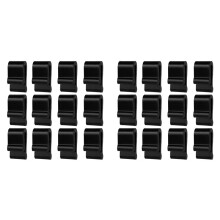 24pcs Dutch Oven Lid Protector Clips,Silicone Cookware Protector Clips Pot Lid Flexible Bumpers Lifter Accessories Black